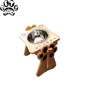 Comedero Elevado Ajustable Huellas 1 Plato